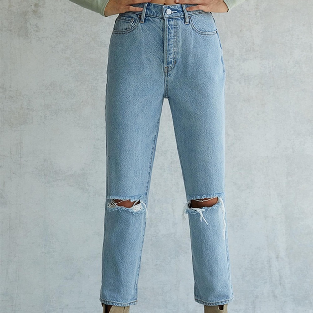 PACSUN HIGH WAISTED STRAIGHT LEG JEANS
